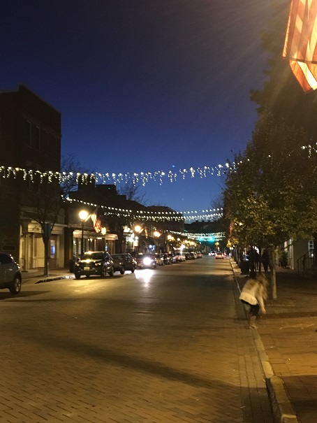 Downtown for an Italian dinner