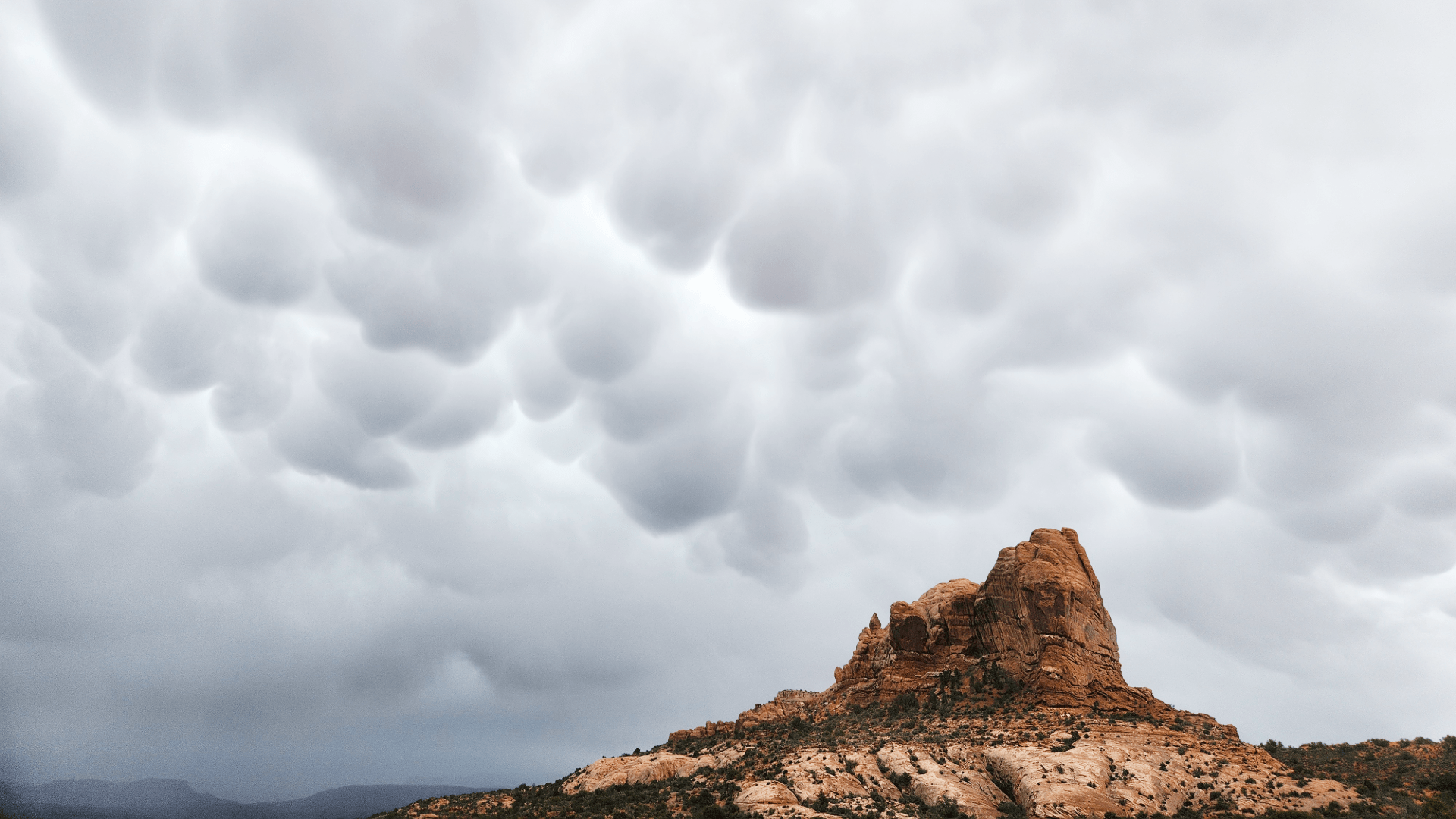 Clouds over Arches National Park in Utah
