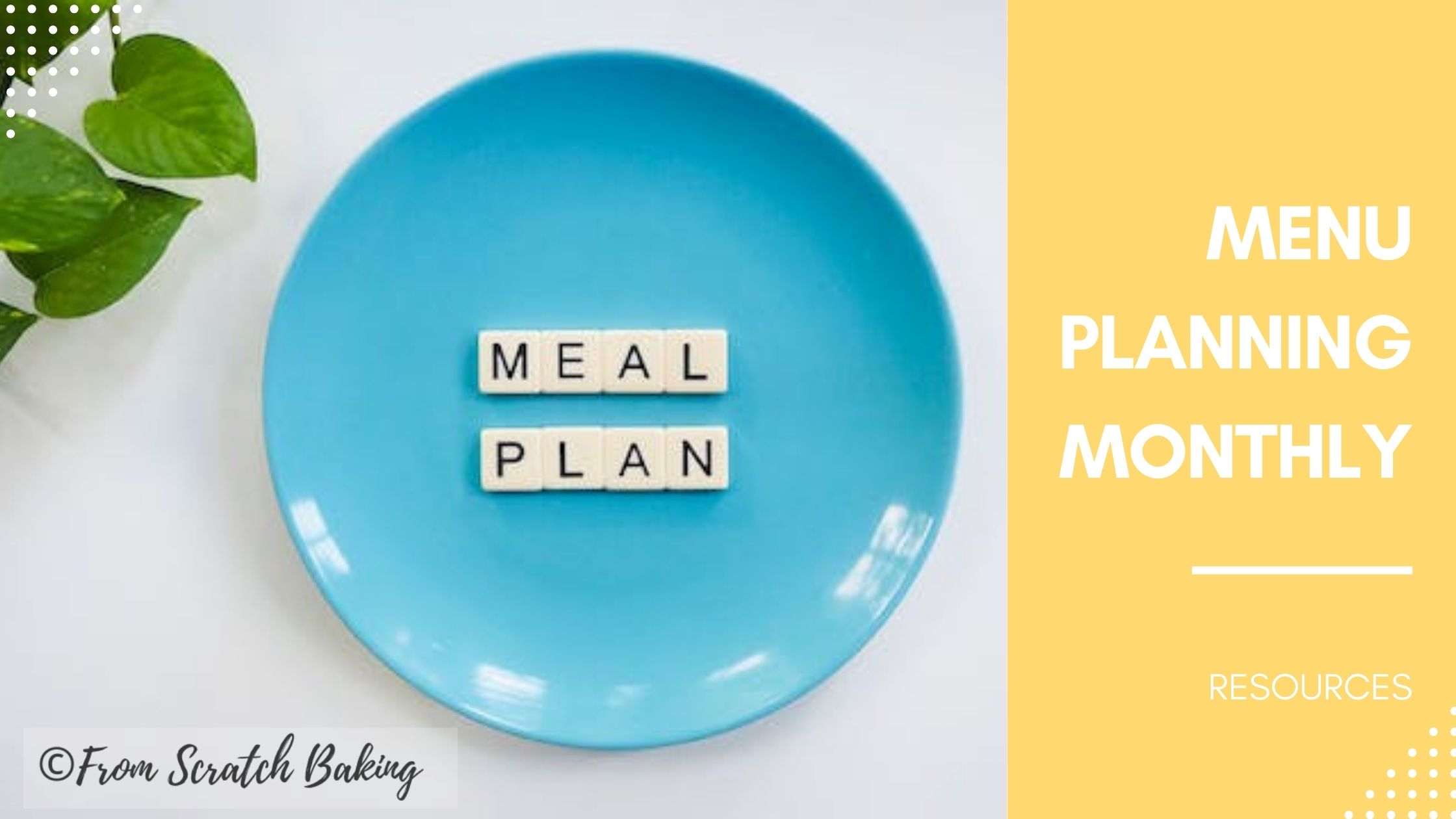 menu planning banner