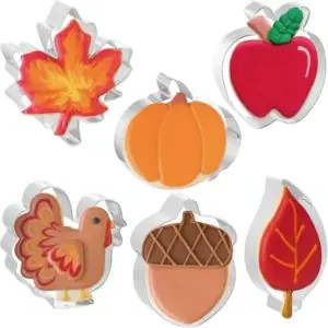 six fall cookie cutters
