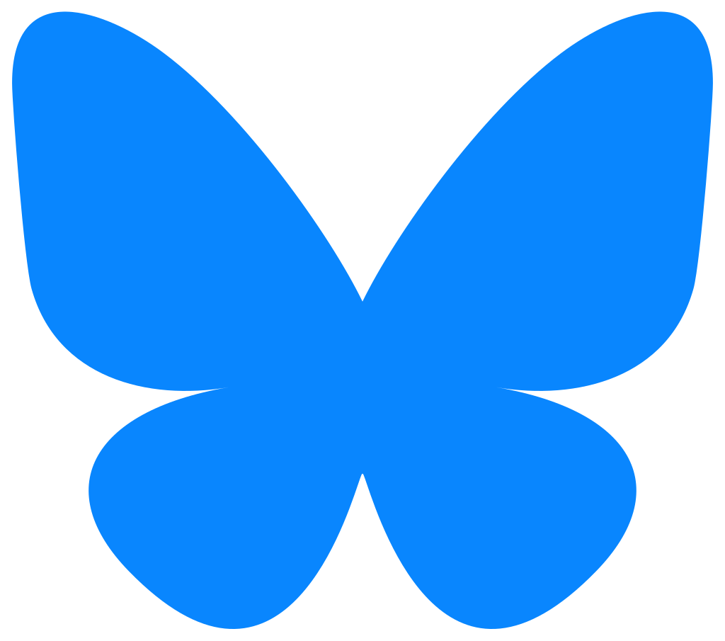 Blue butterfly on white background