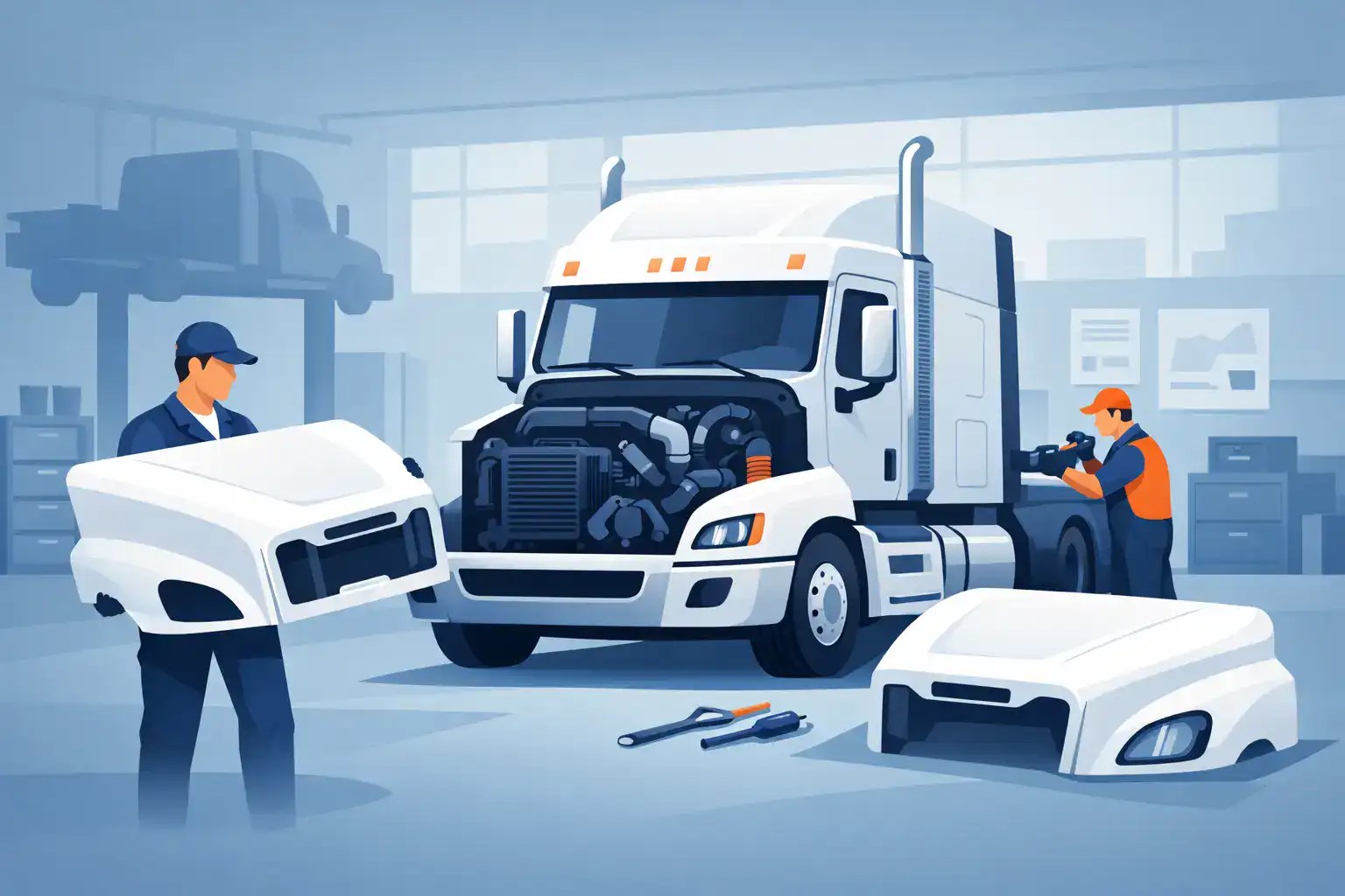 Freightliner Hood Replacement Case Study