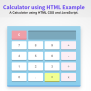 Calculator Using HTML CSS And JavaScript | Frontendscript