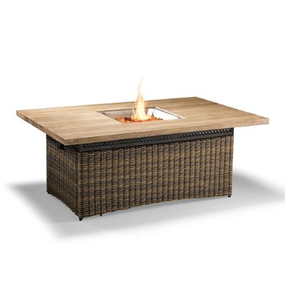 Hyde Park Fire Chat Table Frontgate - Modern Nature Texture - HD