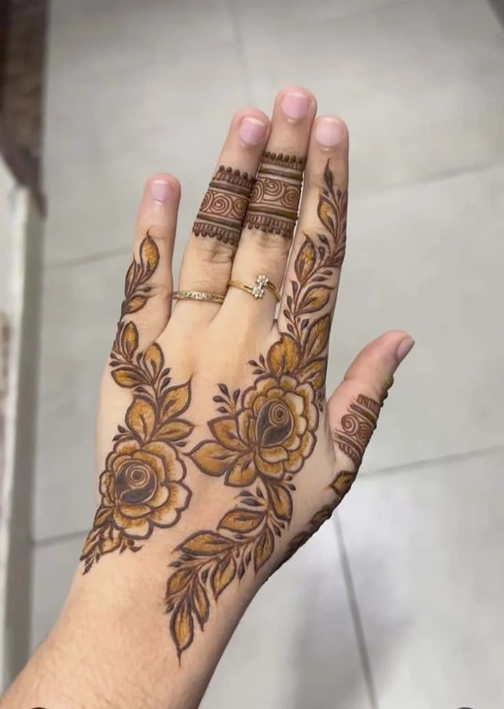 80+ Back Hand Simple Mehndi Design Photos 2025 27 Back Hand Simple Mehndi Design Photos
