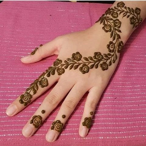 80+ Back Hand Simple Mehndi Design Photos 2025 51 Back Hand Simple Mehndi Design Photos