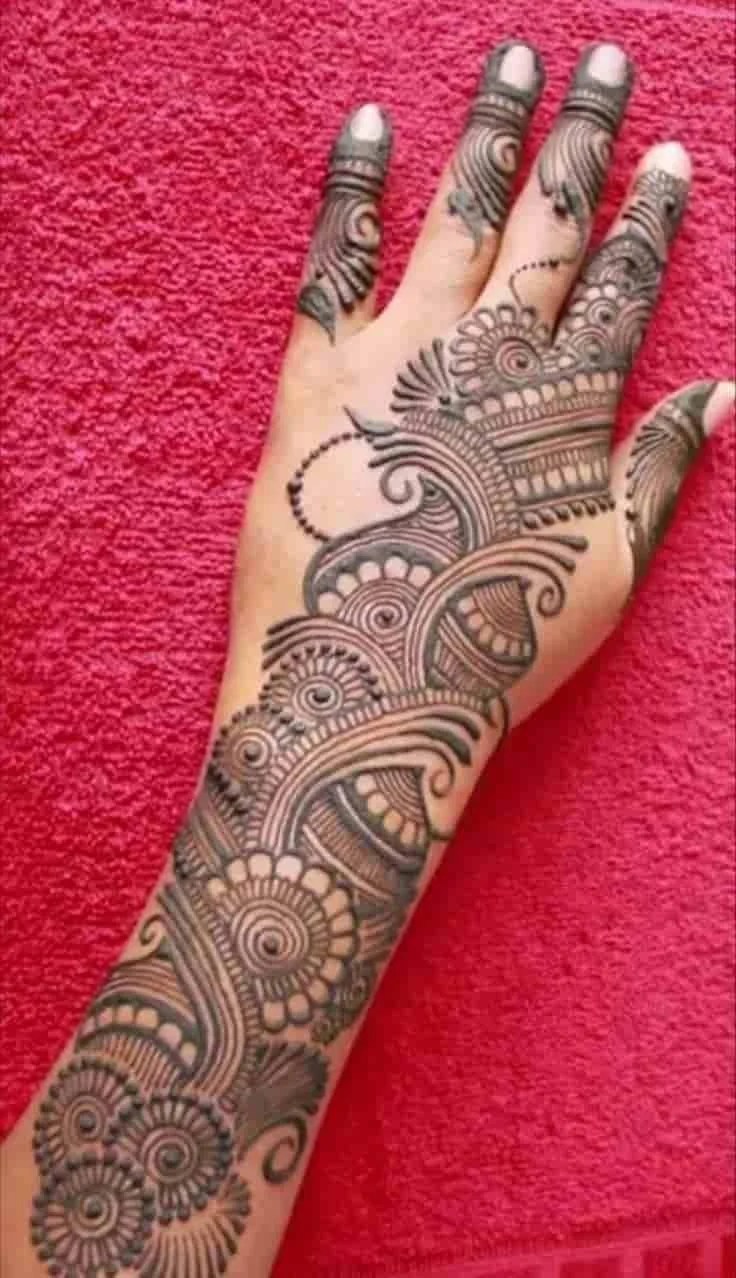 80+ Back Hand Simple Mehndi Design Photos 2025 74 Back Hand Simple Mehndi Design Photos