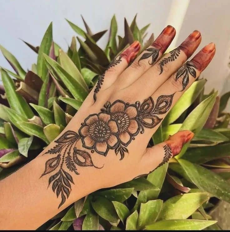 80+ Back Hand Simple Mehndi Design Photos 2025 24 Back Hand Simple Mehndi Design Photos