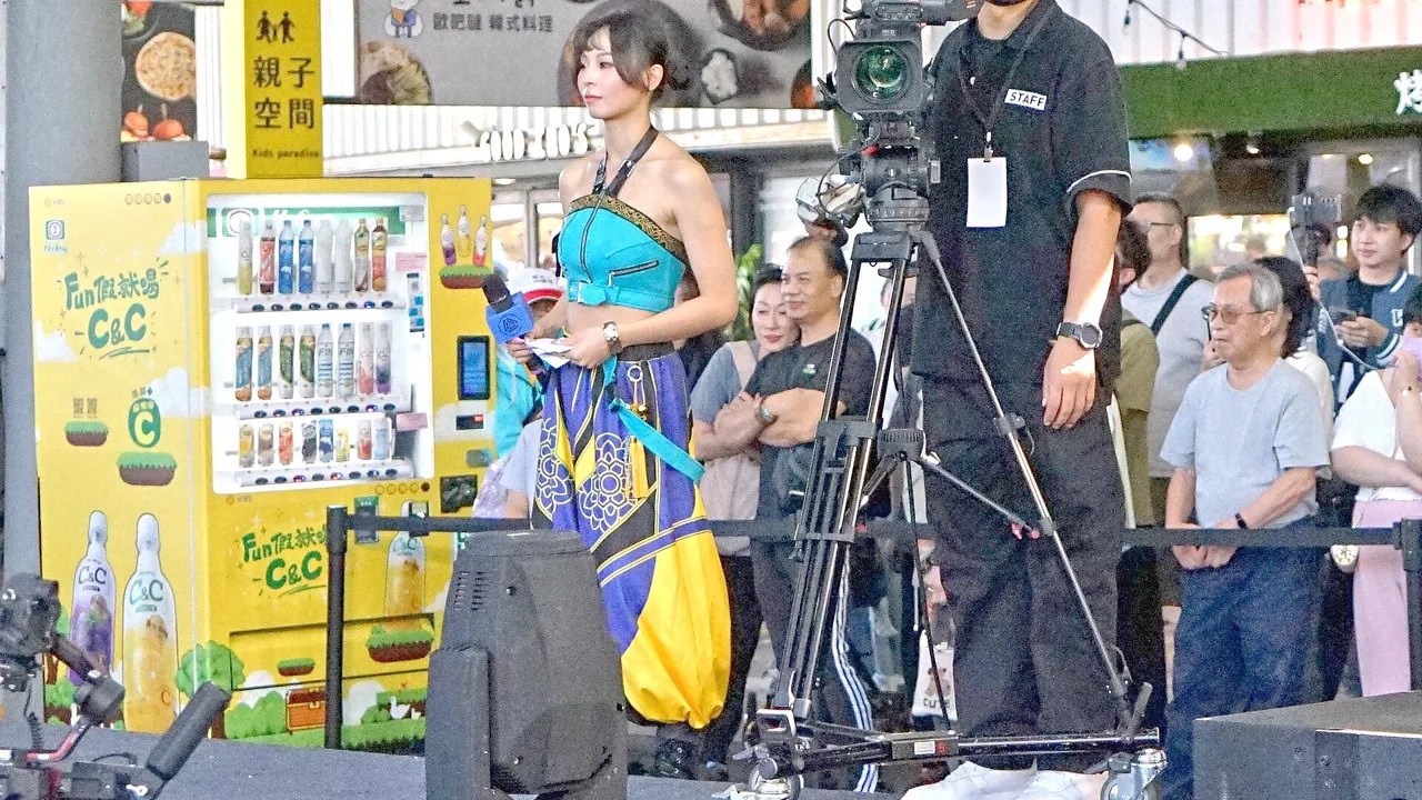 Person speaking into a smartphone