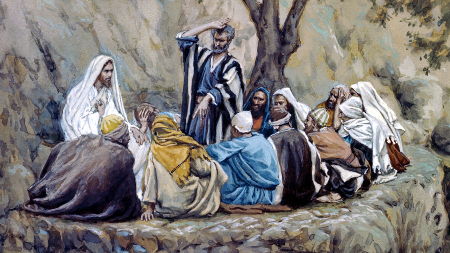 Jesus with the disciples