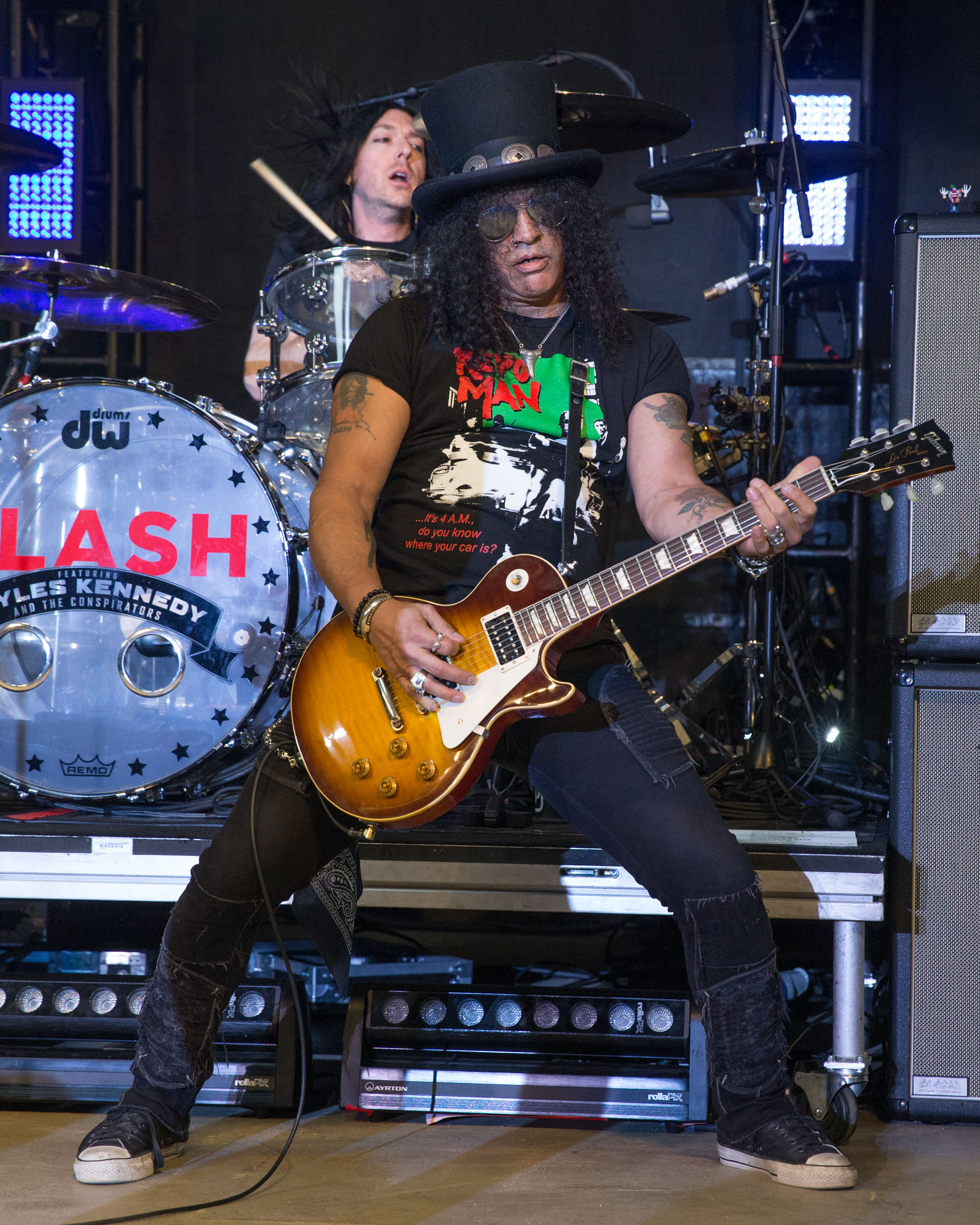 A List photos Slash, Myles Kennedy, and Fozzie