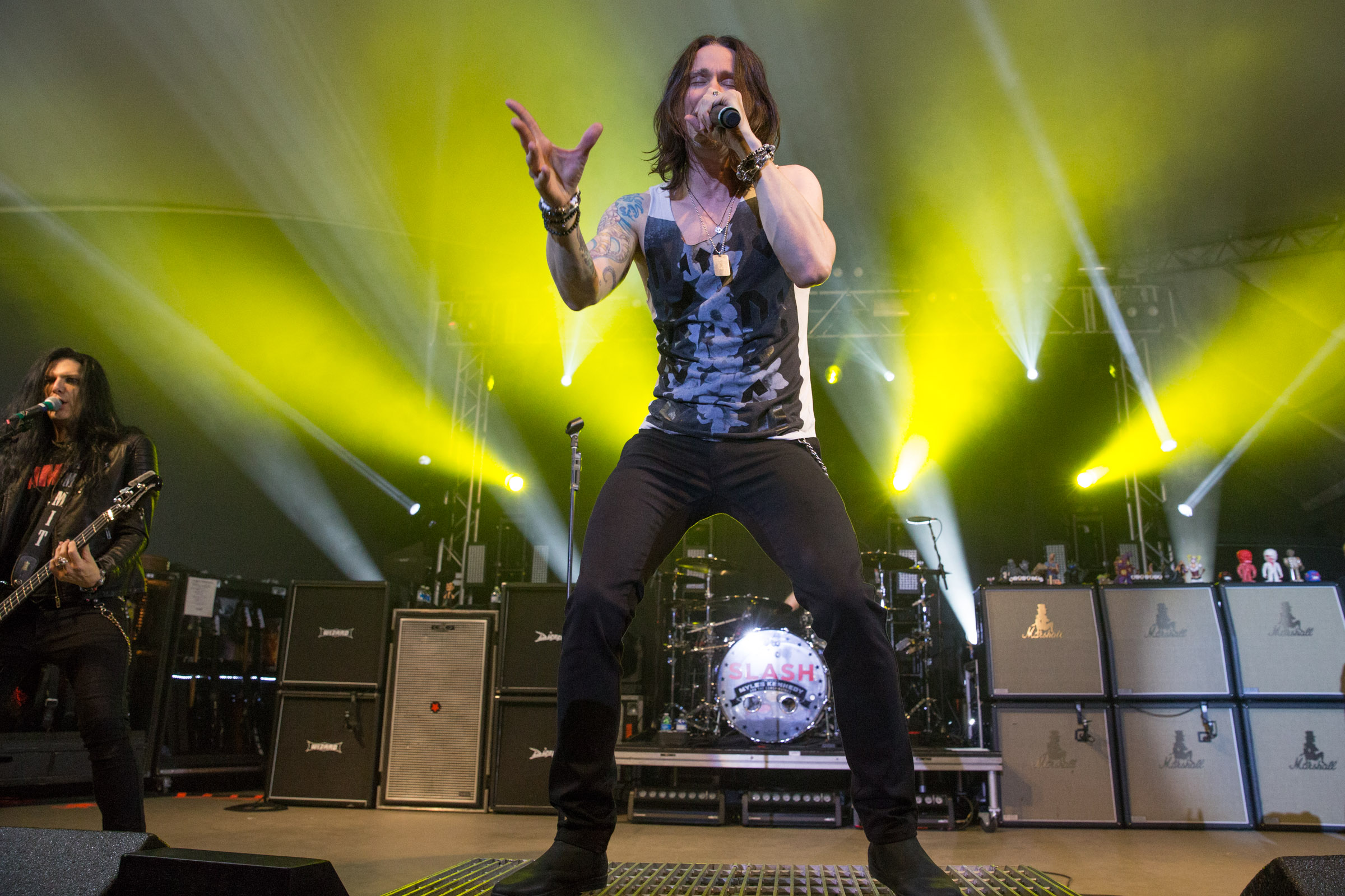 A List photos Slash, Myles Kennedy, and Fozzie