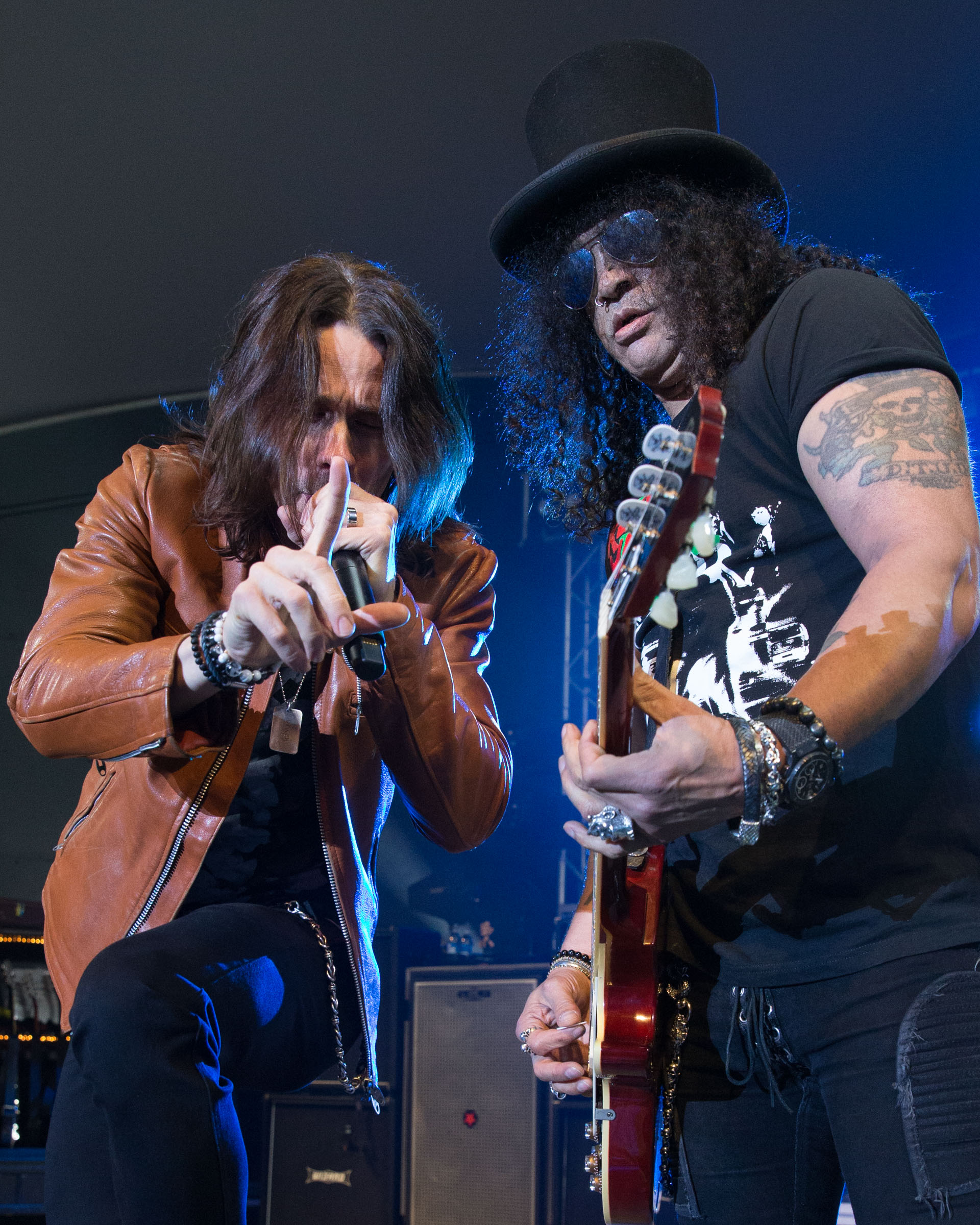 A List photos Slash, Myles Kennedy, and Fozzie