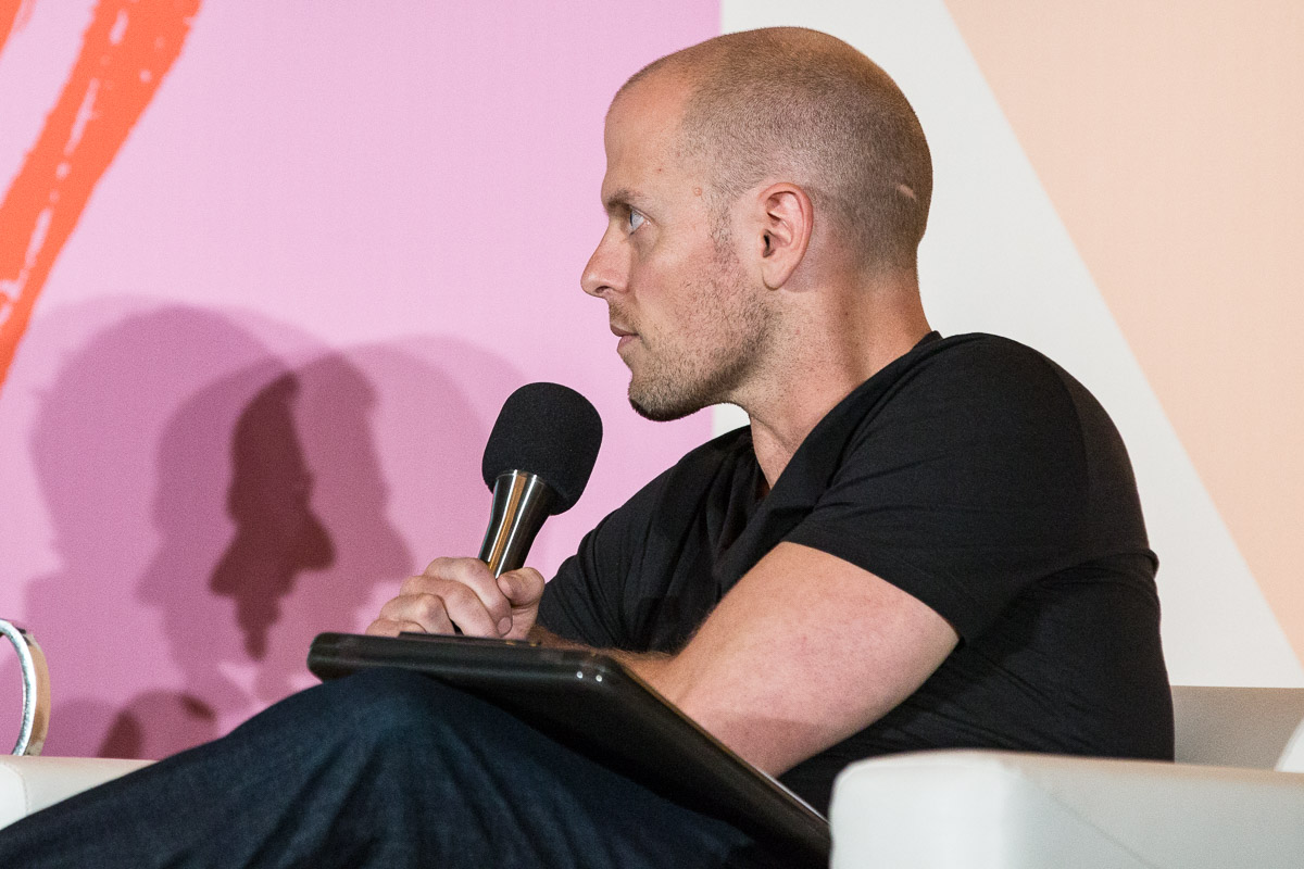 Tim Ferriss and Roland Griffiths at SXSW, Austin, TX 3/11/2018. © 2018 Jim Chapin Photography