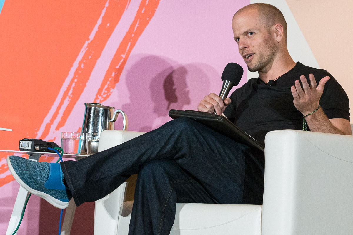 Tim Ferriss and Roland Griffiths at SXSW, Austin, TX 3/11/2018. © 2018 Jim Chapin Photography