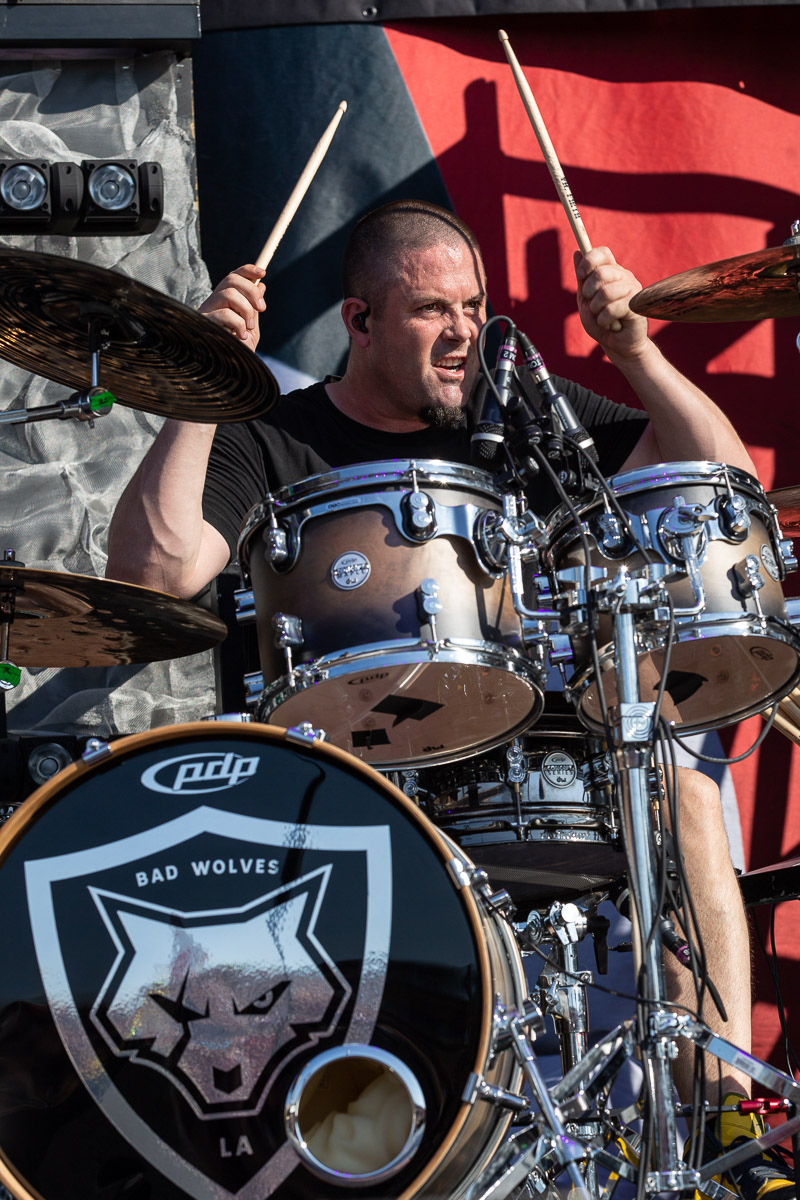 Bad Wolves at the Austin360 Amphitheater, Austin, TX 8/1/2018. © 2018 Jim Chapin Photography