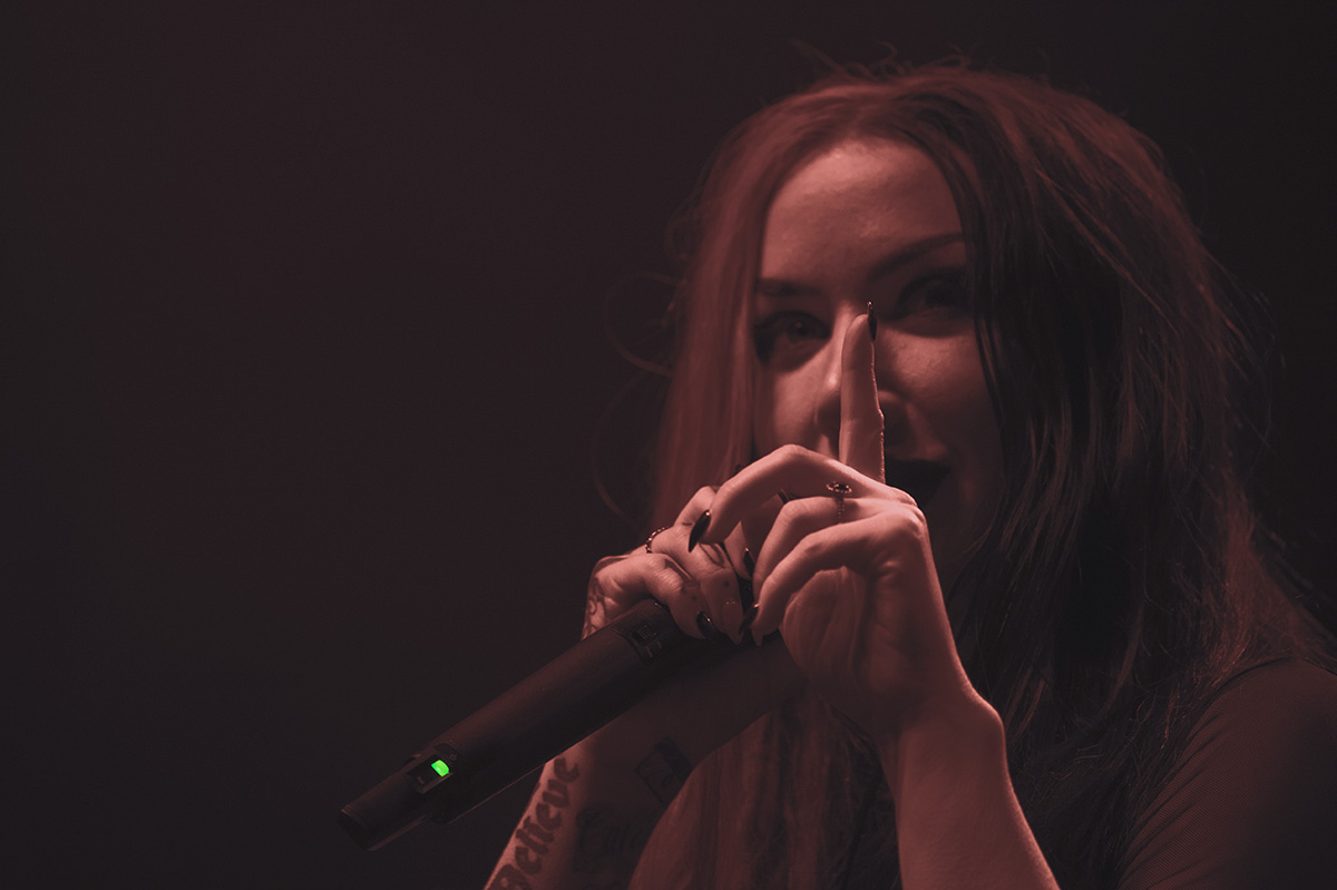 Halestorm at the 1st Bank Center, Broomfield, CO 11/30/2018. © 2018 Matt Kelley