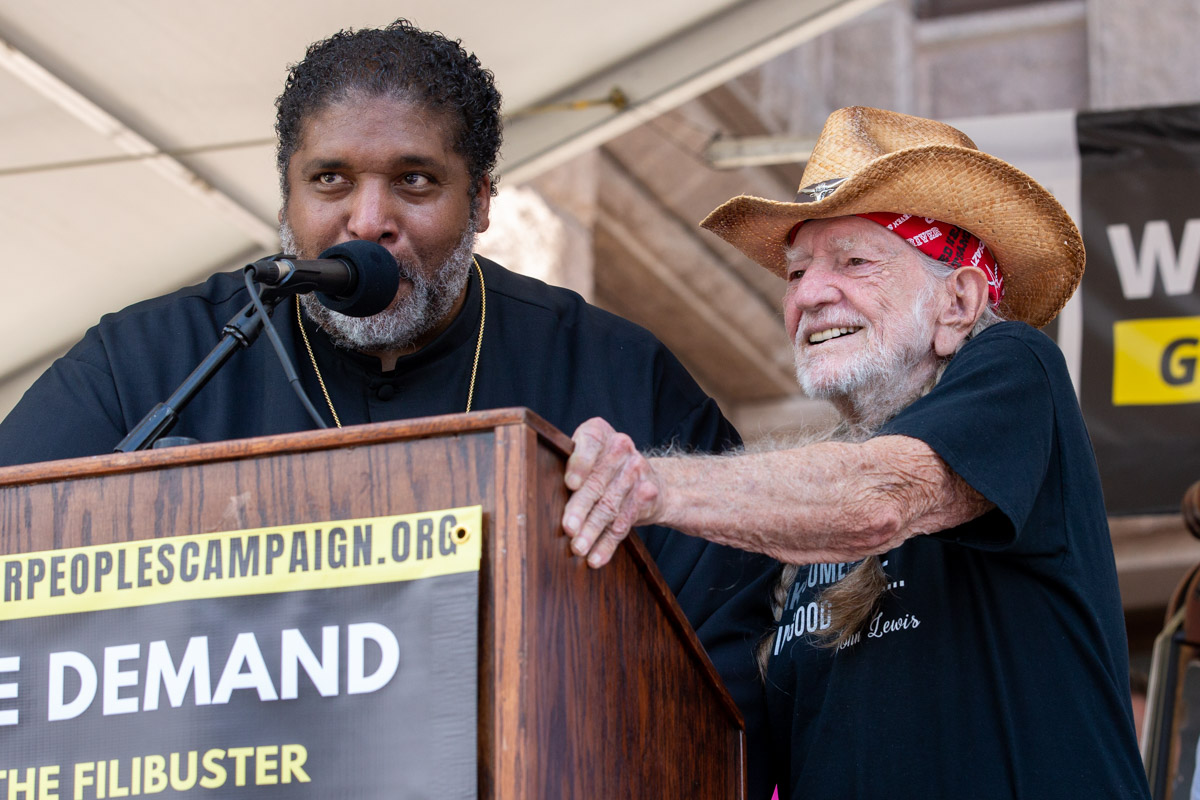 Georgetown to Austin March for Democracy Protest Rally