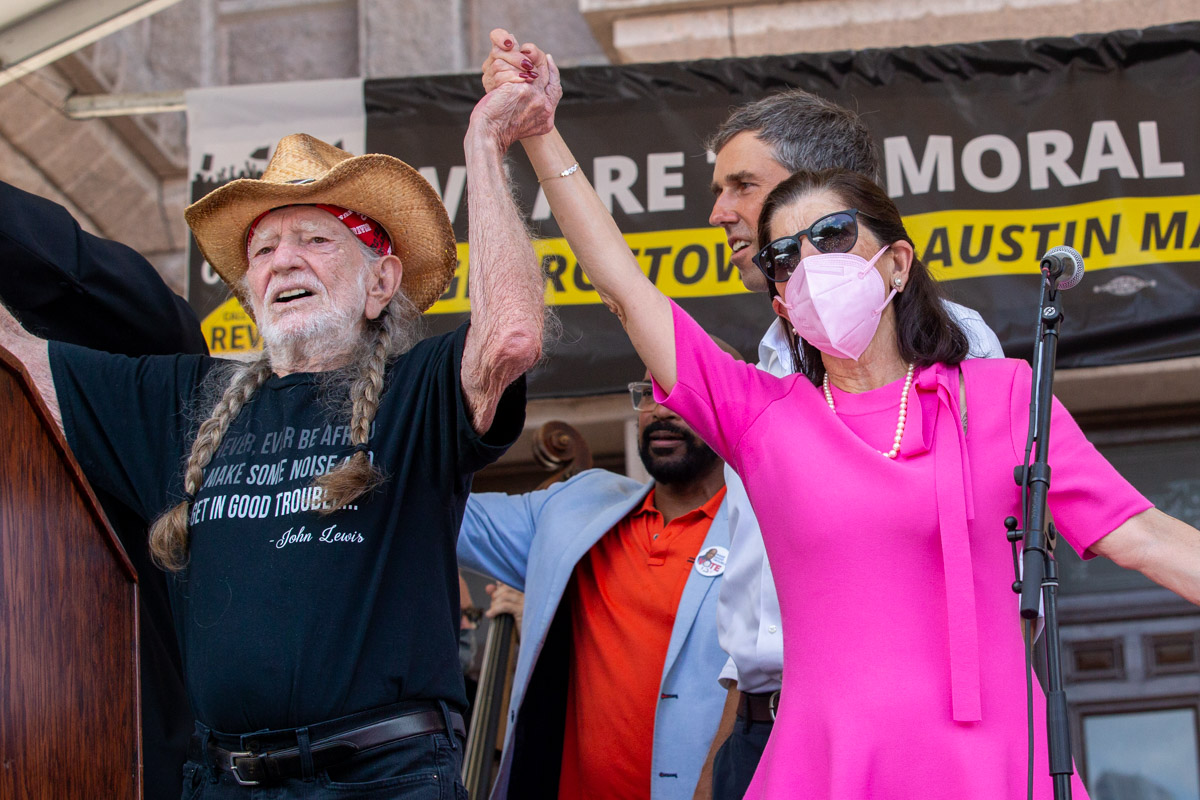 Georgetown to Austin March for Democracy Protest Rally