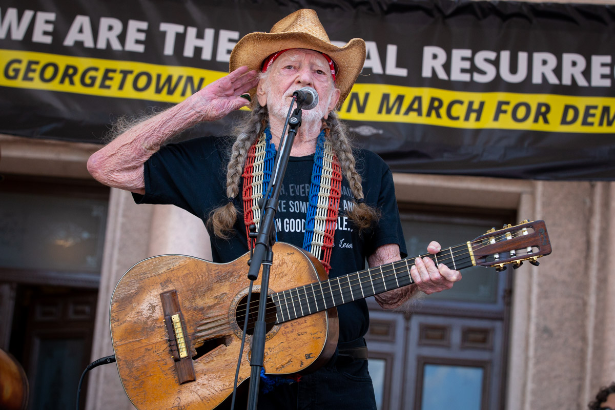 Georgetown to Austin March for Democracy Protest Rally