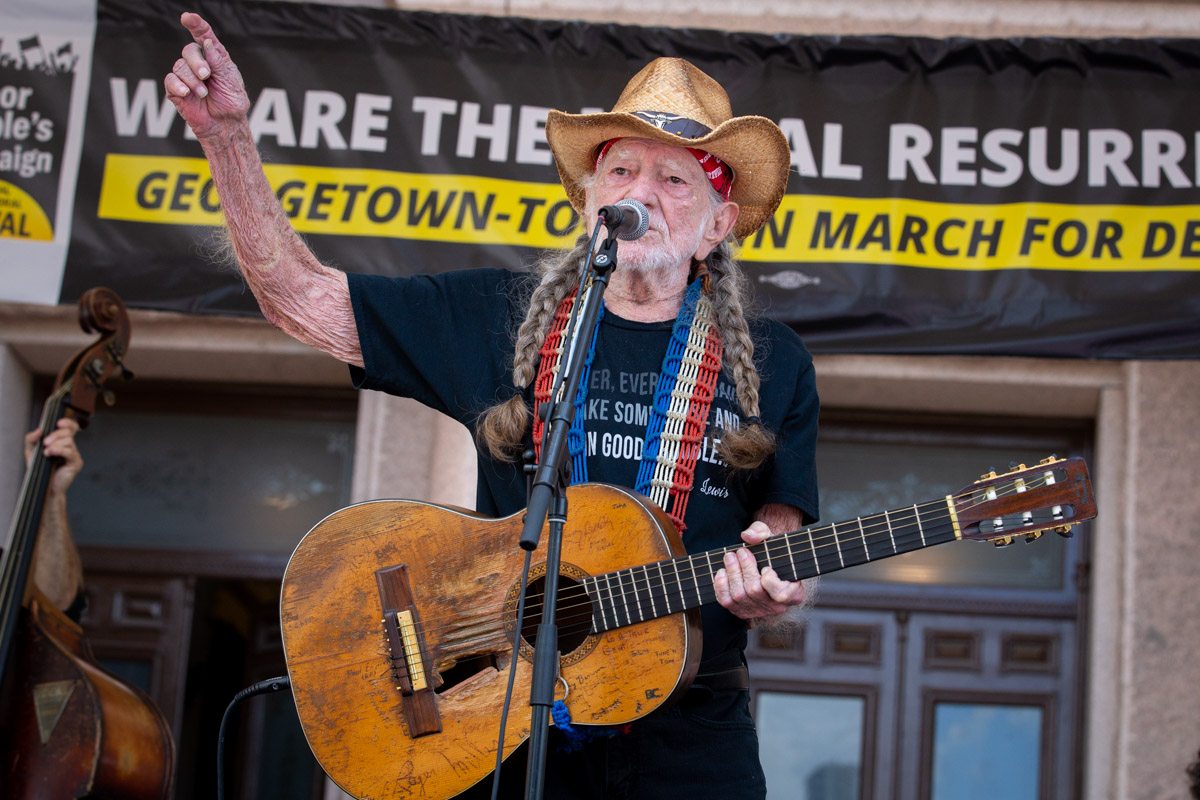 Georgetown to Austin March for Democracy Protest Rally