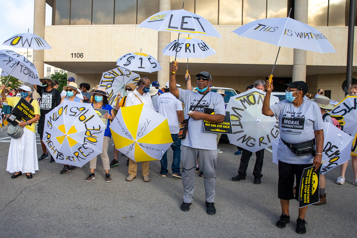 Georgetown to Austin March for Democracy Protest Rally