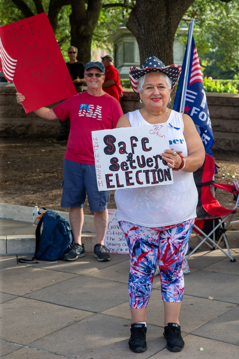 Georgetown to Austin March for Democracy Protest Rally