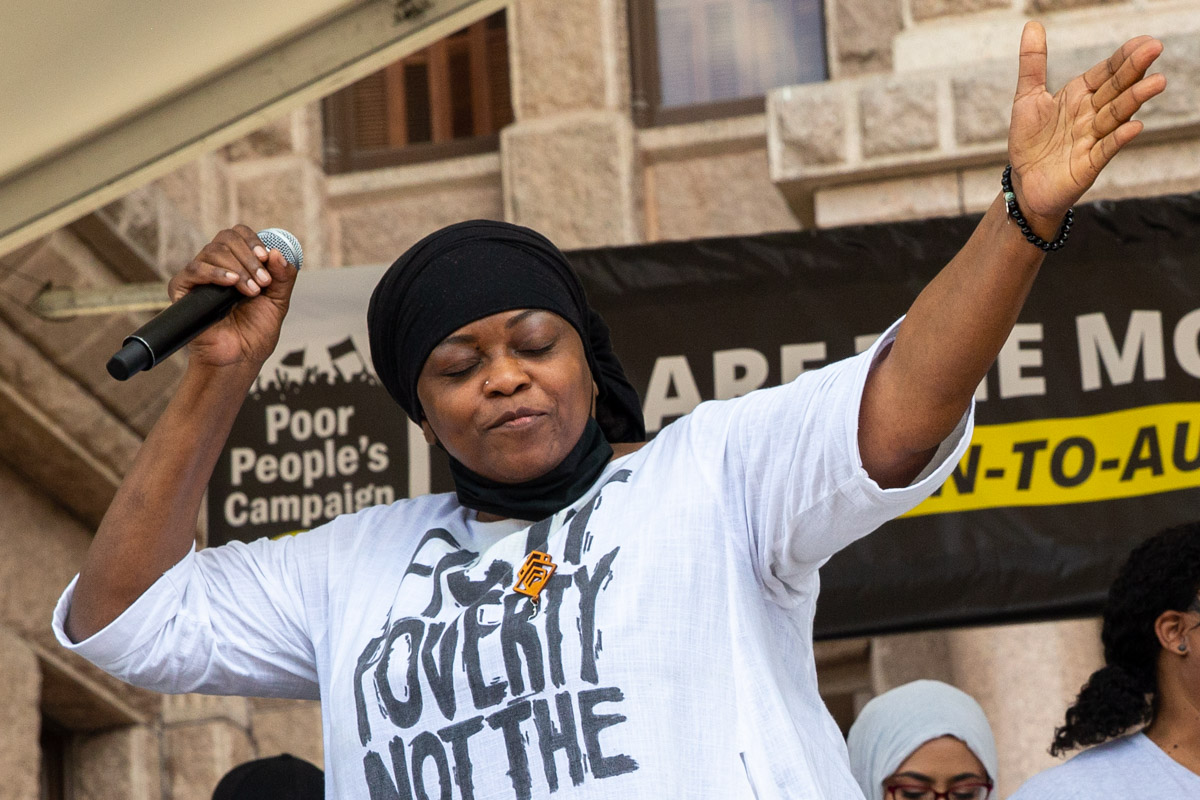 Georgetown to Austin March for Democracy Protest Rally