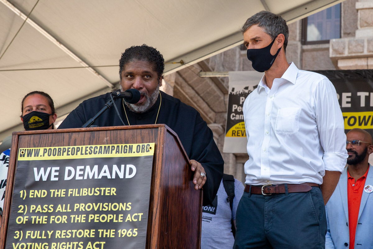 Georgetown to Austin March for Democracy Protest Rally