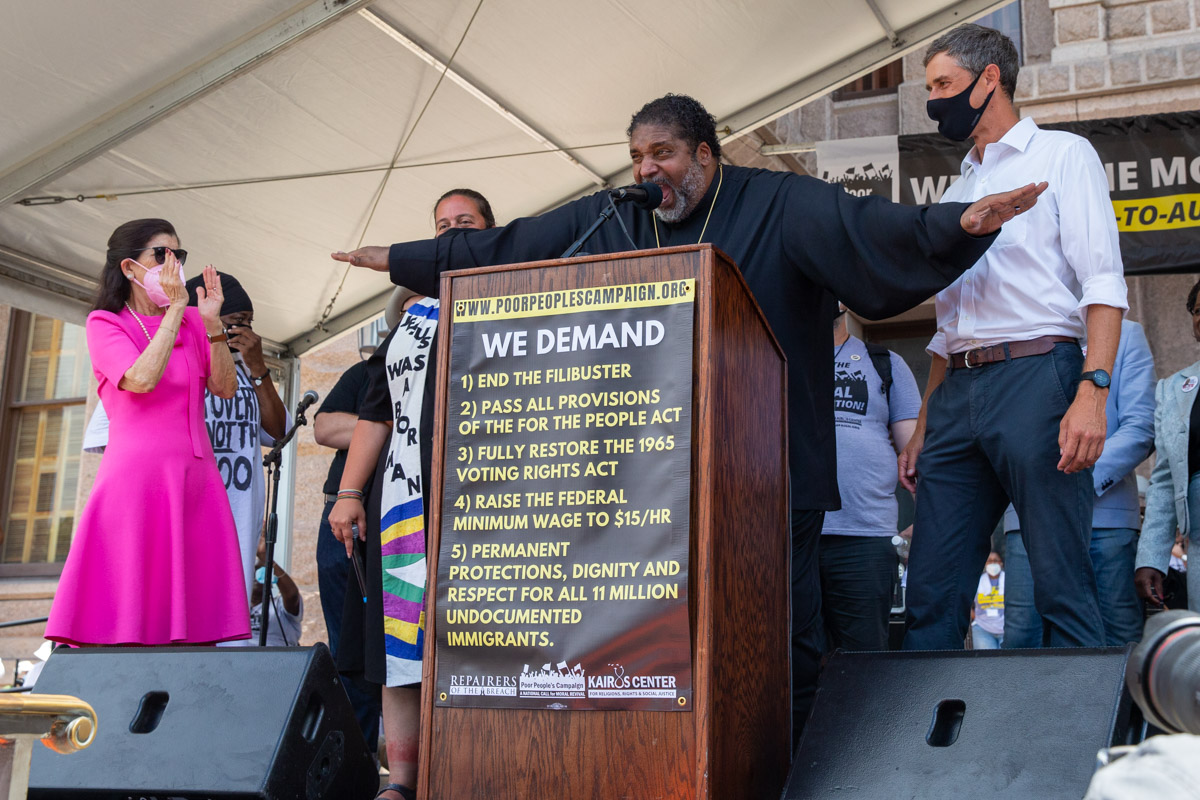 Georgetown to Austin March for Democracy Protest Rally