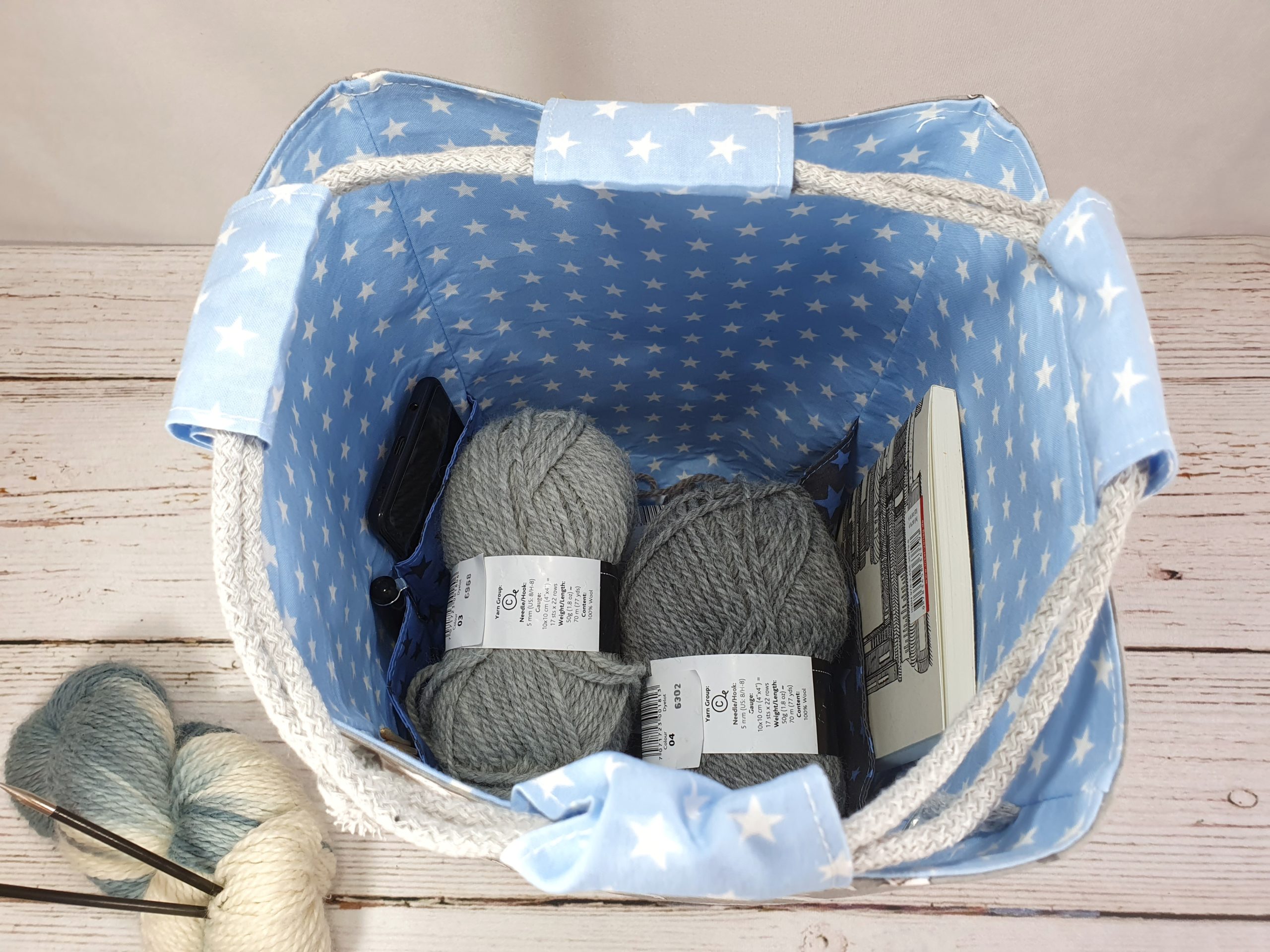 Projektbeutel "Schäfchen" verschiedene Modelle – Bild 7