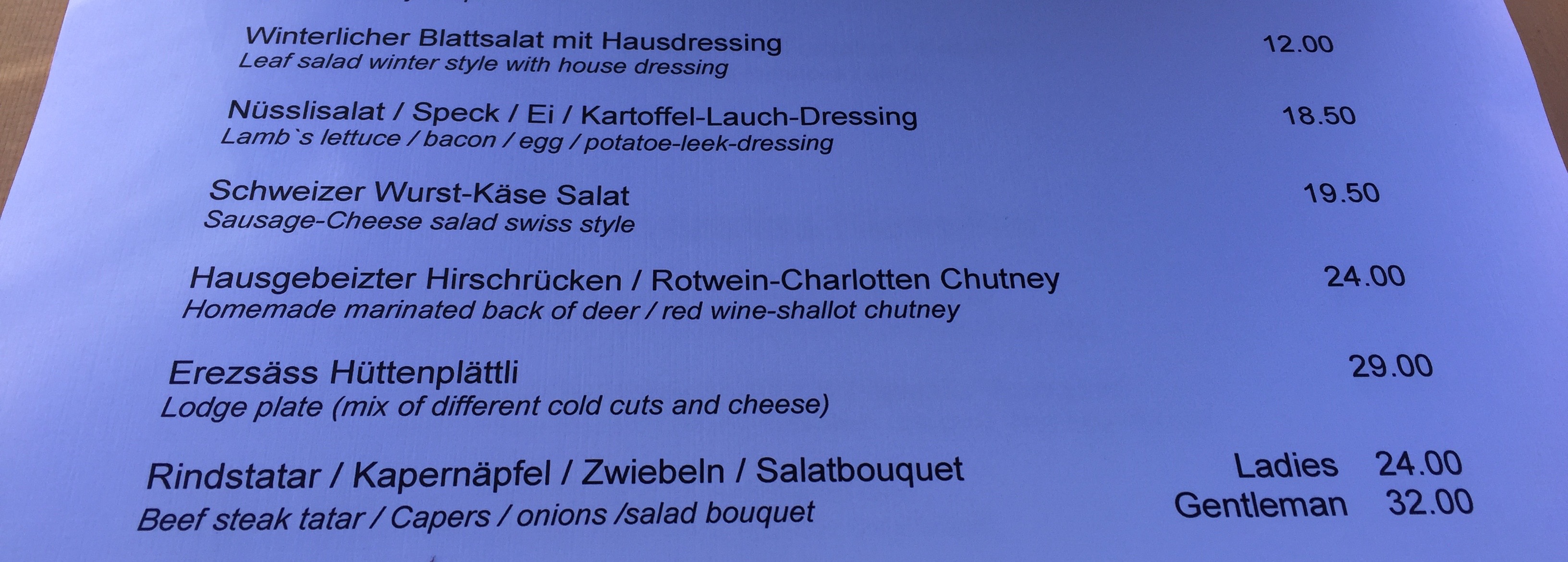 'Man' portions cost more