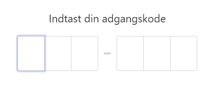 Indtast kode