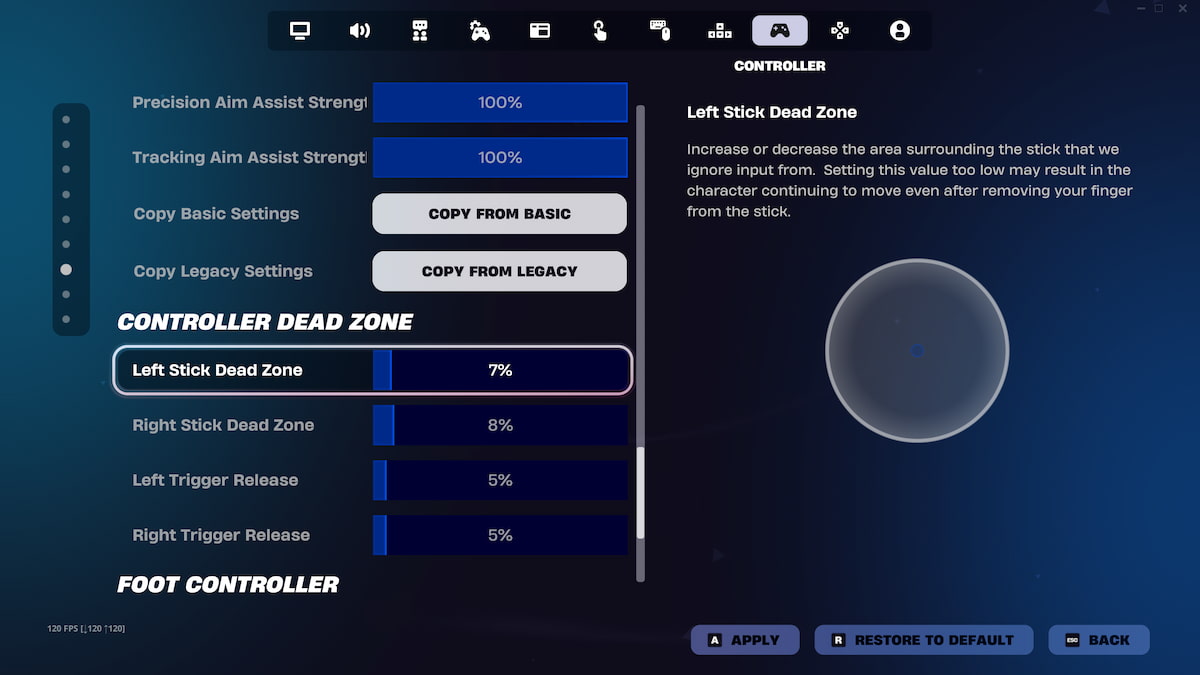 Best Fortnite Controller Settings In 2026 FRVR Fortnite Controller Settings Dead Zone 
