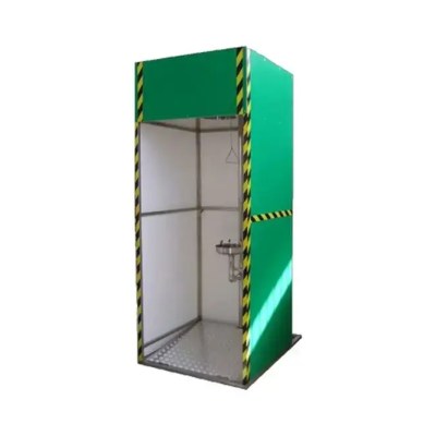 F- RTS99 – SAFETY SHOWER SYSTEM – ENCLOSED 3 SIDES – GALVANIZED / PAINTED STEEL – FREEZE PROTECTED