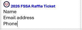 2026 FSSA Raffle Tickets Have Been Produced