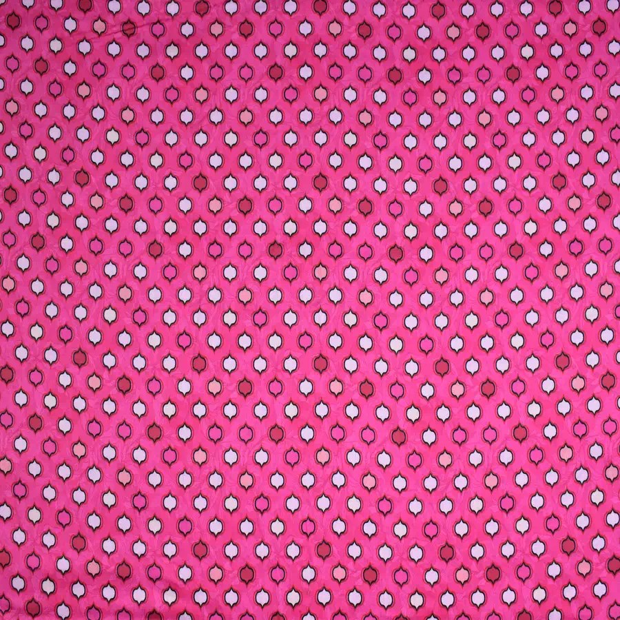 Hot Pink Color Digital Butti Print Cotton Satin Fabric - Fabric | F-studio  online fabric store India