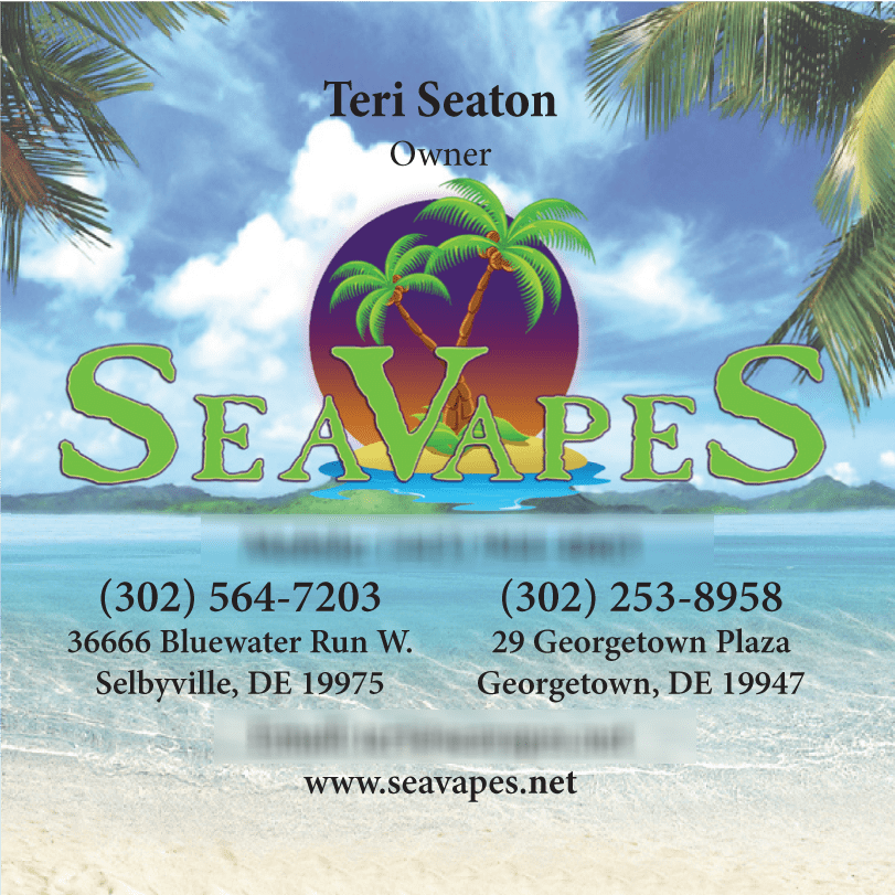 Front of the Owner's Business Card done in the Square format