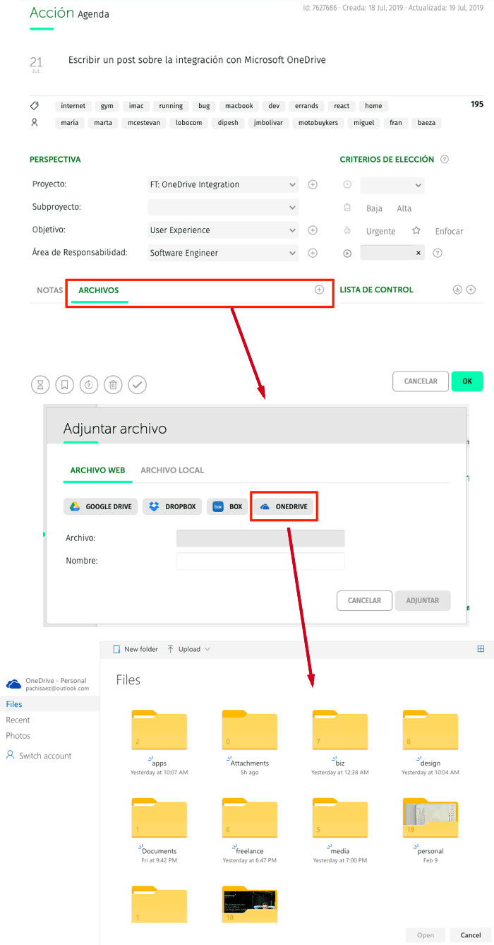 Nueva Integracion Con Microsoft Onedrive Y Office 365