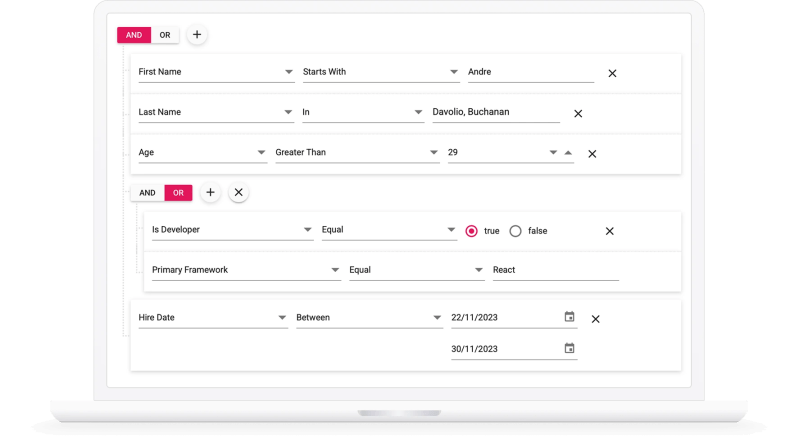 Angular Query Builder Customizable Filter Ui Syncfusion - Premium Nature Background Gallery - 8K