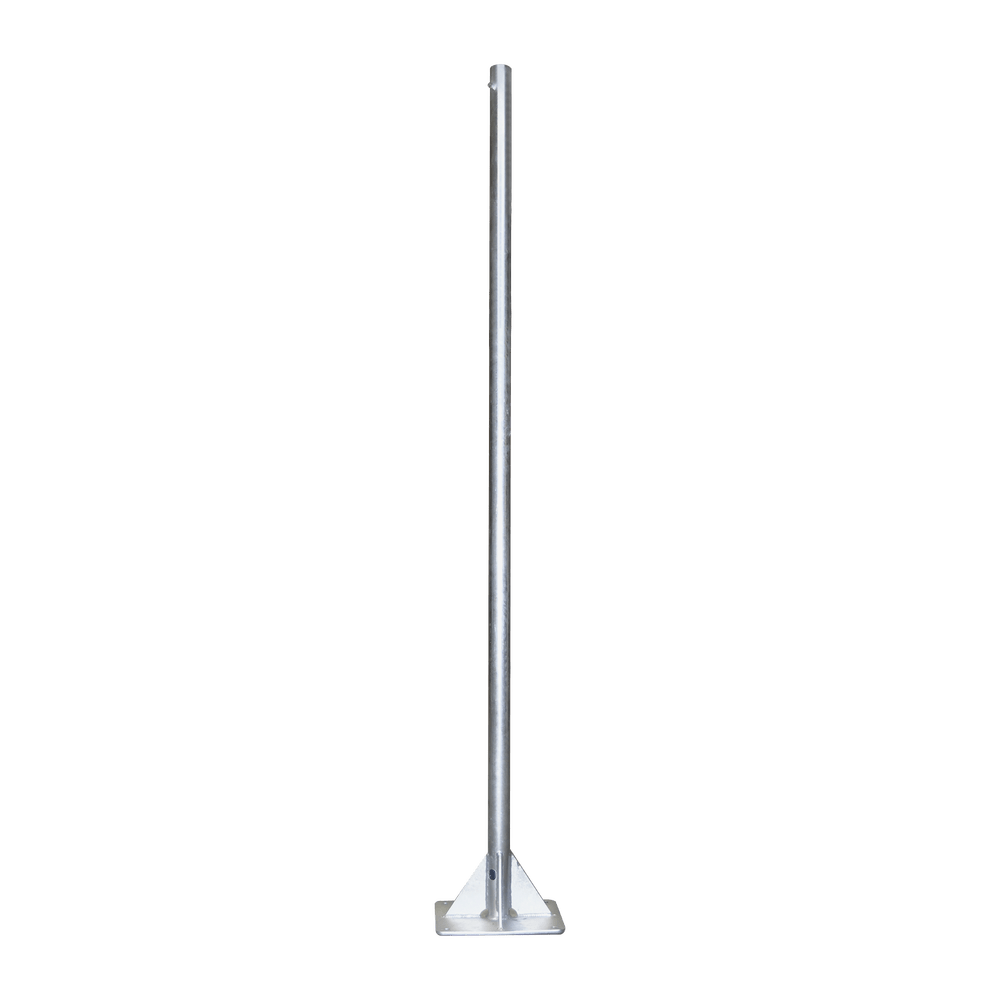 Mástil de 2 metros de 2" Diámetro, con Opresor, Base Soldada . Galvanizado por Inmersión en Caliente. - Image 1