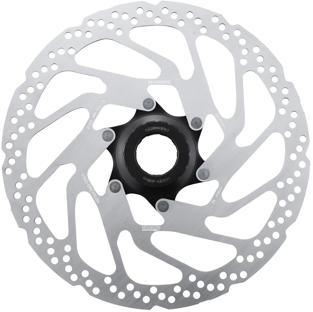 Shimano Center Lock SM-RT30 Bremsscheibe – Silber, 203mm – Bild 3