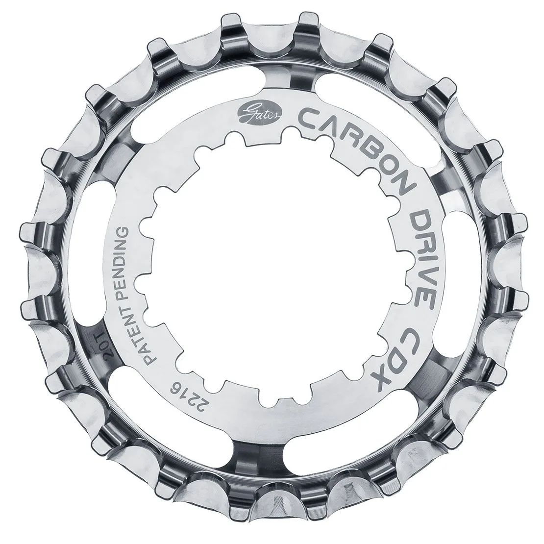 Gates Carbon Drive CDX Riemenscheibe 20 Zähne 9-Spline für Shimano HG Freilauf – Bild 2