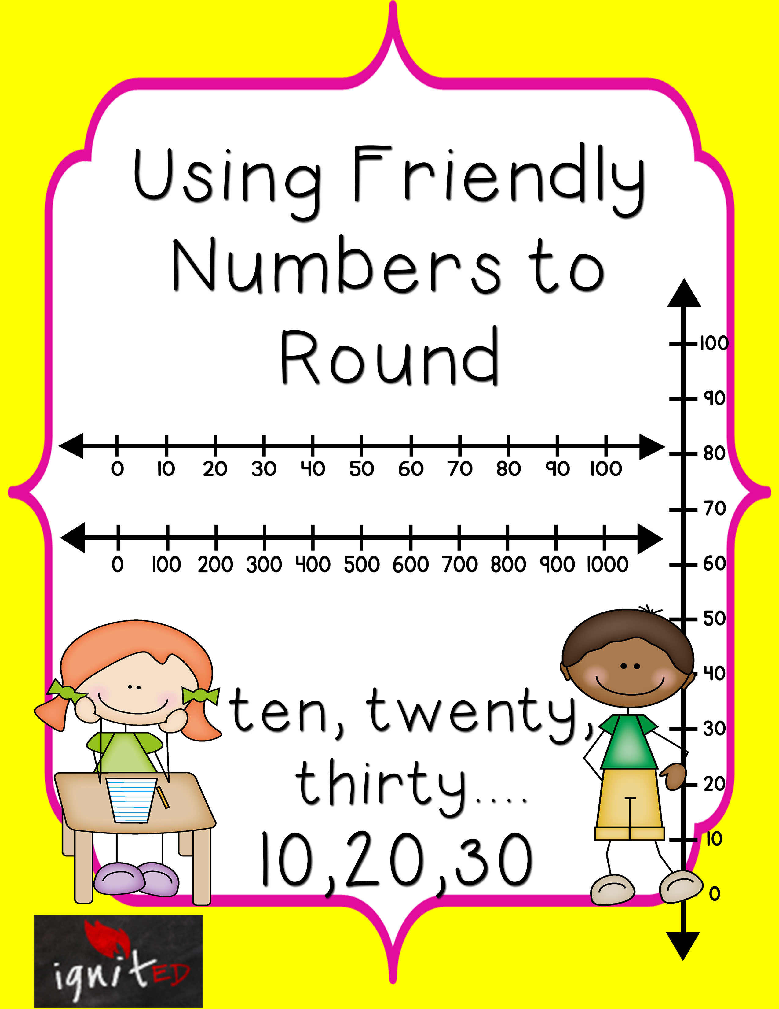 rounding decimals using vertical number line worksheet rounding multi