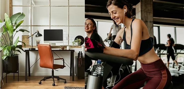 Person sitting at a desk working