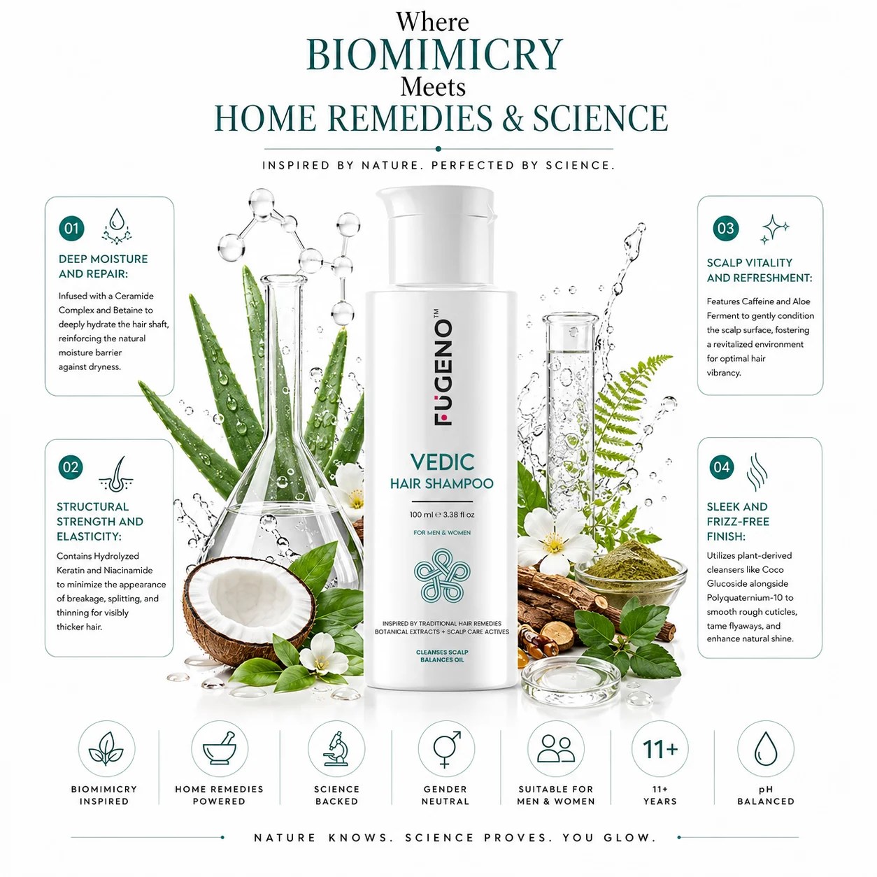 FUGENO Vedic Hair Shampoo