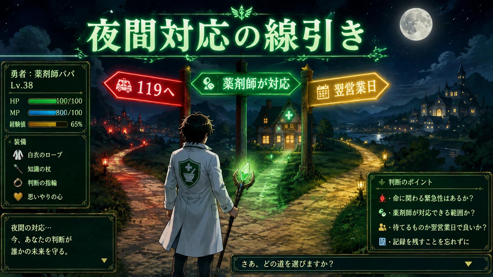 かかりつけ薬剤師の"夜間対応"、どこまで受ける？消耗しないための線引き【現場9年】＃148