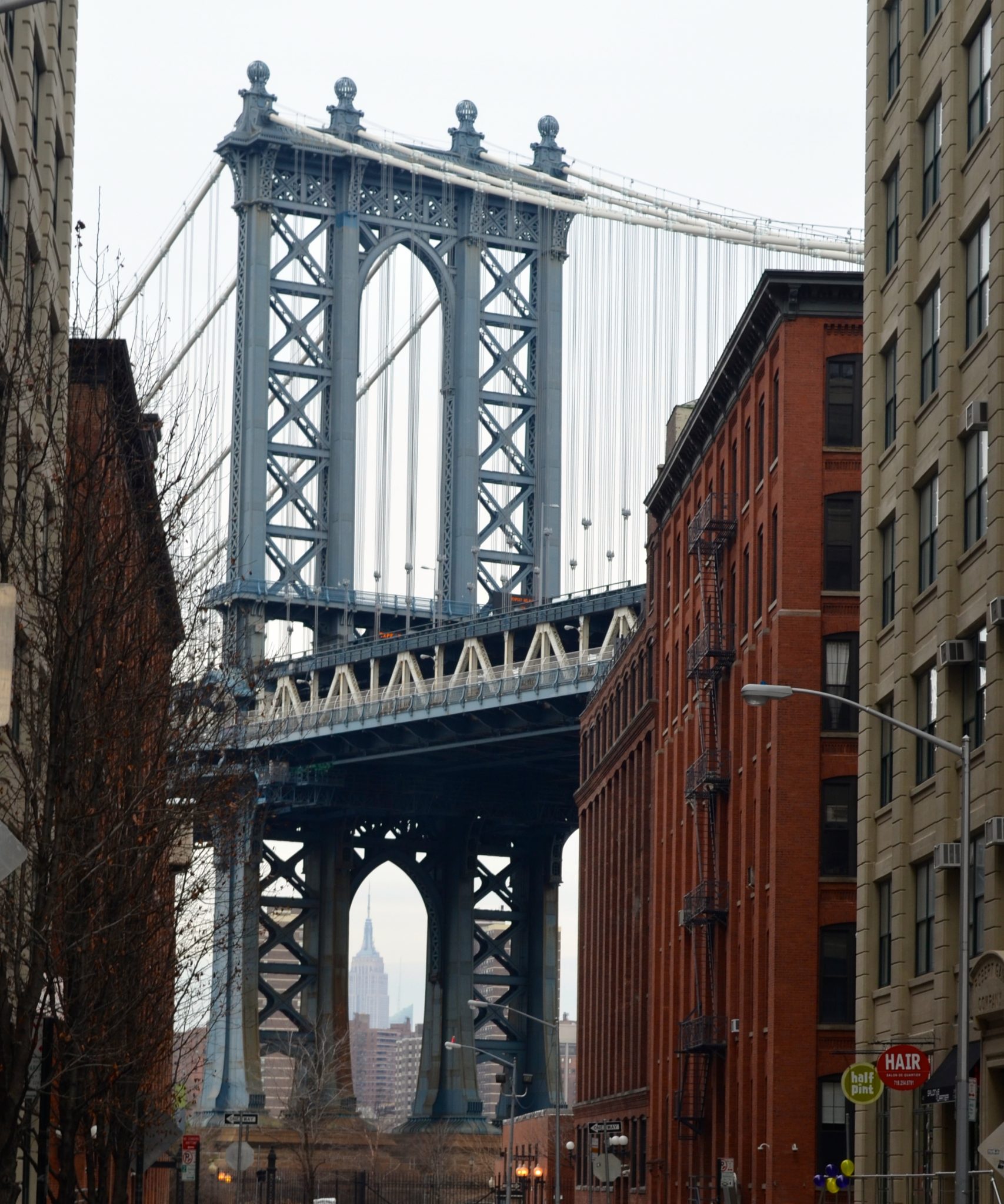 Manhattan Bridge Framing the Empire State Building