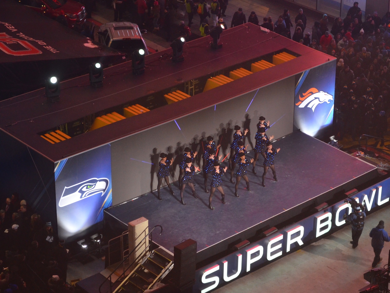 Rockettes Performing in Times Square