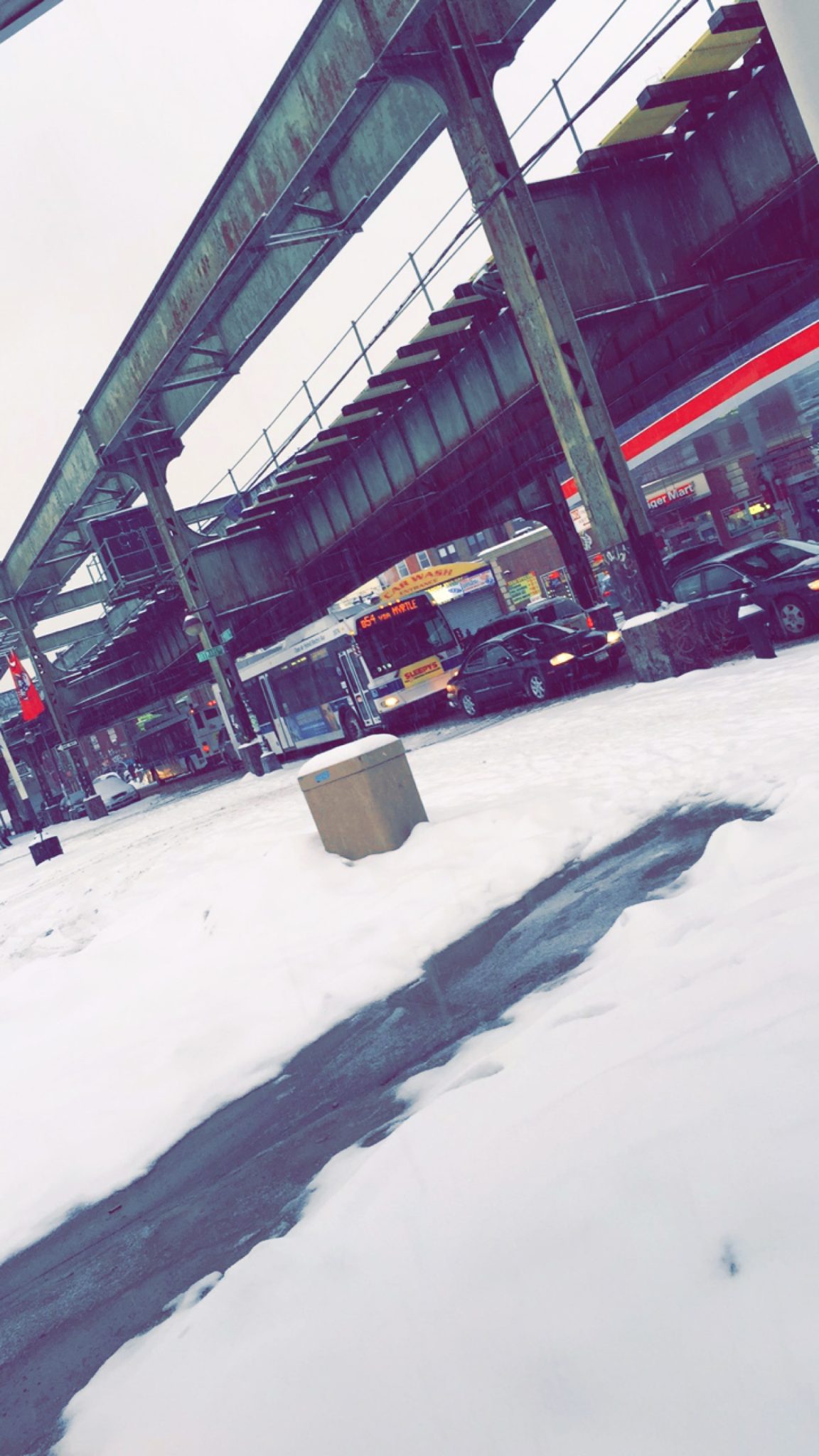 Snowy Streets in New York